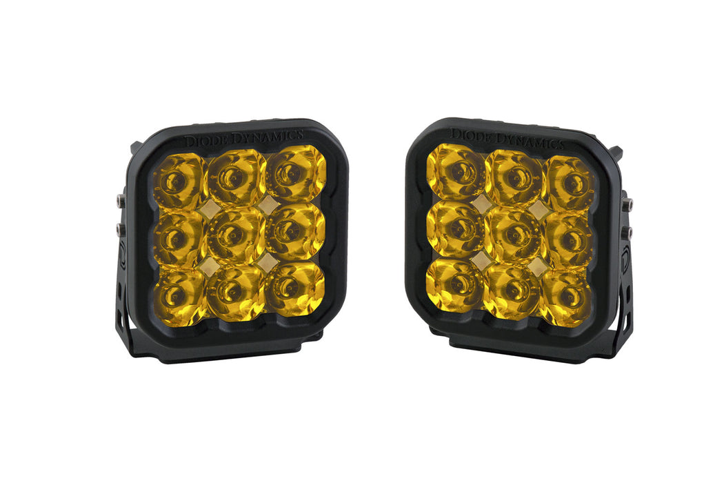Diode Dynamics DD6771P SS5 LED Pod Sport Yellow Spot Pair Diode Dynamics - Truck Part Superstore