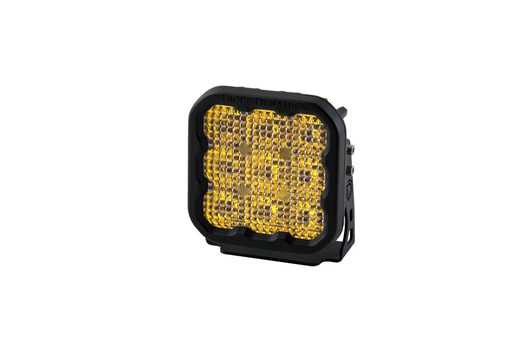 Diode Dynamics DD6773S SS5 LED Pod Sport Yellow Flood Single Diode Dynamics - Truck Part Superstore