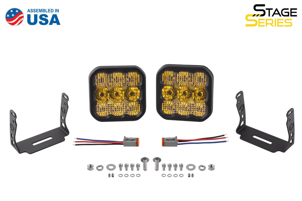 Diode Dynamics DD6779P SS5 LED Pod Pro Yellow Flood Pair Diode Dynamics - Truck Part Superstore