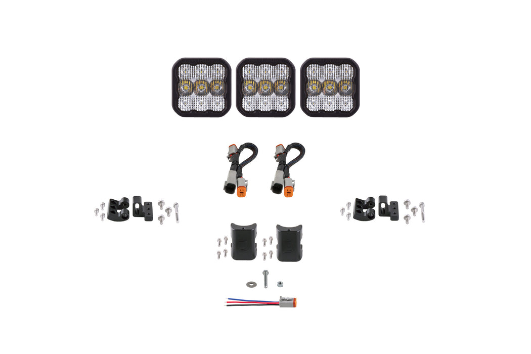 Diode Dynamics DD6792 SS5 Sport Universal CrossLink 3-Pod Lightbar White Combo Diode Dynamics - Truck Part Superstore