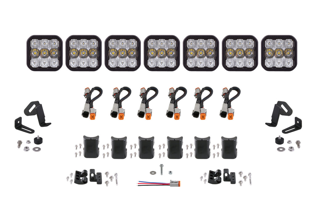 Diode Dynamics DD6800 SS5 Sport Universal CrossLink 7-Pod Lightbar White Combo Diode Dynamics - Truck Part Superstore