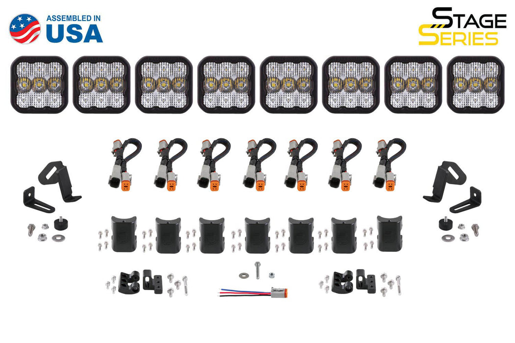 Diode Dynamics DD6803 SS5 Sport Universal CrossLink 8-Pod Lightbar Yellow Combo Diode Dynamics - Truck Part Superstore