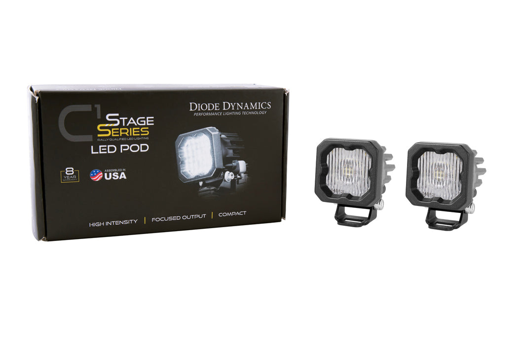 Diode Dynamics DD6847P Stage Series C1 LED Pod White SAE Fog Standard ABL Pair Diode Dynamics - Truck Part Superstore