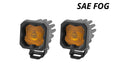 Diode Dynamics DD6848P Stage Series C1 LED Pod Yellow SAE Fog Standard ABL Pair Diode Dynamics - Truck Part Superstore