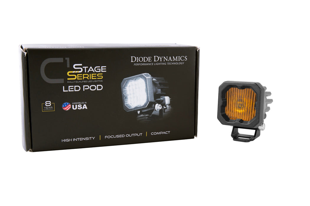 Diode Dynamics DD6848S Stage Series C1 LED Pod Yellow SAE Fog Standard ABL Each Diode Dynamics - Truck Part Superstore