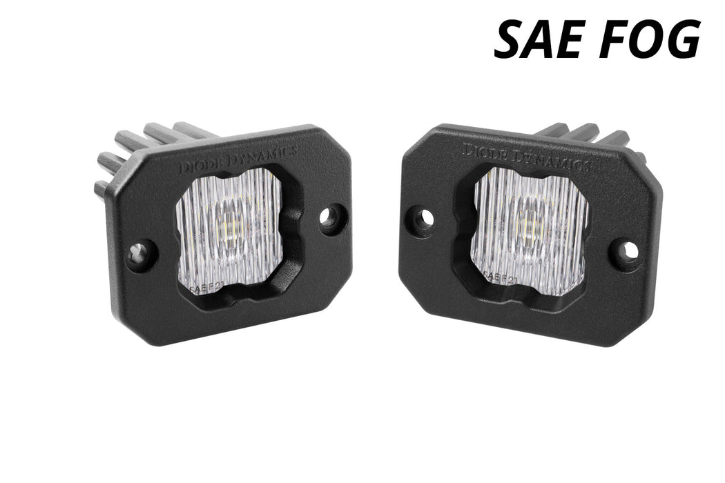 Diode Dynamics DD6849P Stage Series C1 LED Pod White SAE Fog Flush WBL Pair Diode Dynamics - Truck Part Superstore