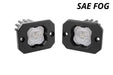 Diode Dynamics DD6849P Stage Series C1 LED Pod White SAE Fog Flush WBL Pair Diode Dynamics - Truck Part Superstore