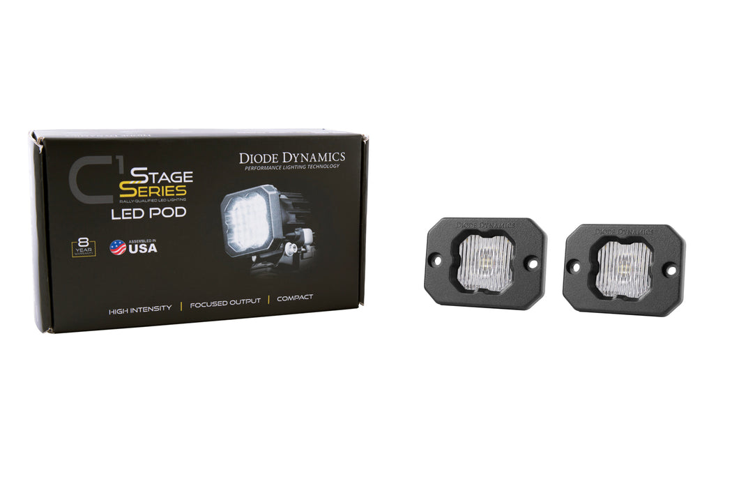 Diode Dynamics DD6849P Stage Series C1 LED Pod White SAE Fog Flush WBL Pair Diode Dynamics - Truck Part Superstore
