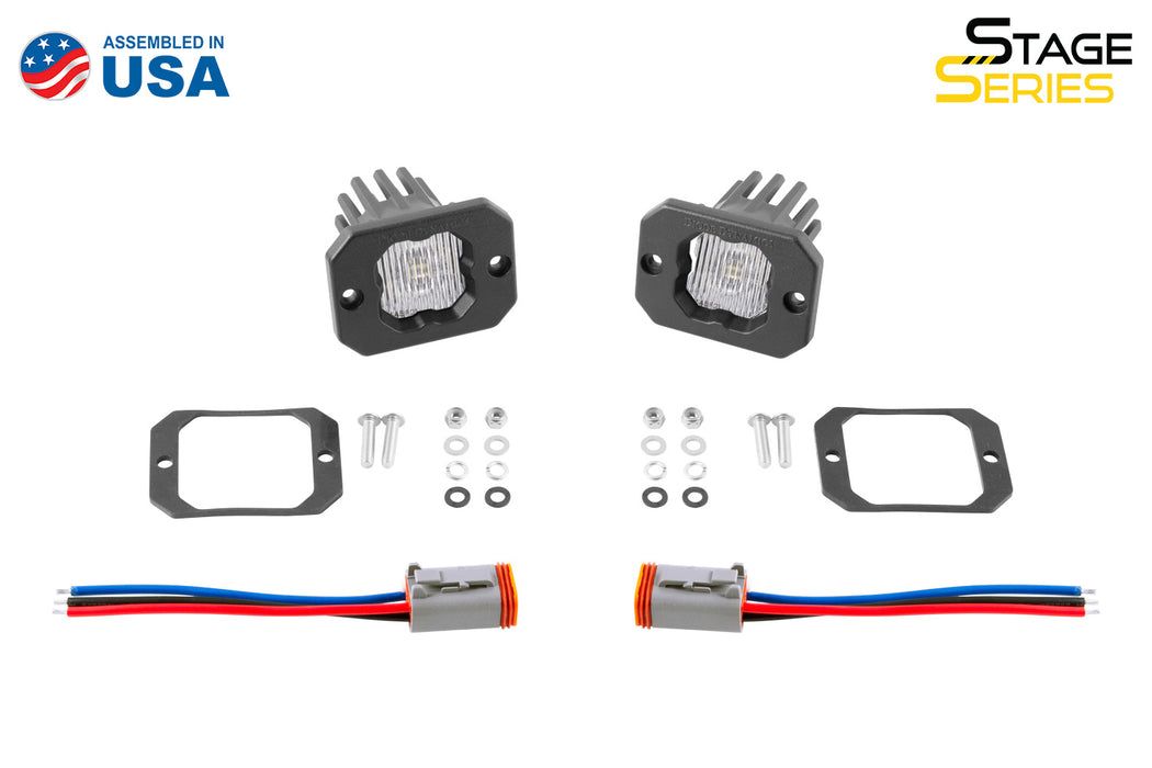 Diode Dynamics DD6849P Stage Series C1 LED Pod White SAE Fog Flush WBL Pair Diode Dynamics - Truck Part Superstore