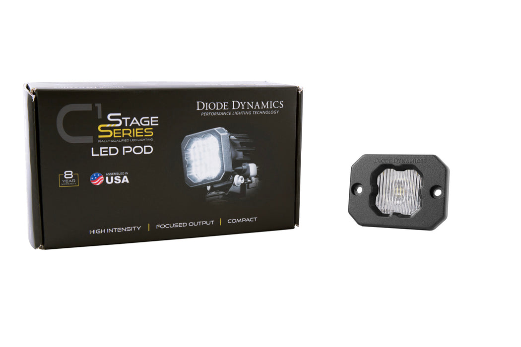 Diode Dynamics DD6849S Stage Series C1 LED Pod White SAE Fog Flush WBL Each Diode Dynamics - Truck Part Superstore