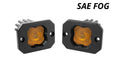 Diode Dynamics DD6851P Stage Series C1 LED Pod Yellow SAE Fog Flush ABL Pair Diode Dynamics - Truck Part Superstore
