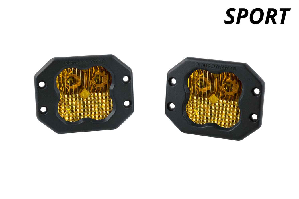 Diode Dynamics DD6924P SS3 Sport ABL Yellow SAE Fog Flush Pair Diode Dynamics - Truck Part Superstore