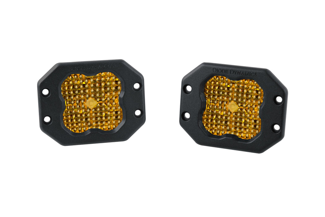 Diode Dynamics DD6925P SS3 Sport ABL Yellow Flood Flush Pair Diode Dynamics - Truck Part Superstore