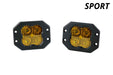 Diode Dynamics DD6925P SS3 Sport ABL Yellow Flood Flush Pair Diode Dynamics - Truck Part Superstore