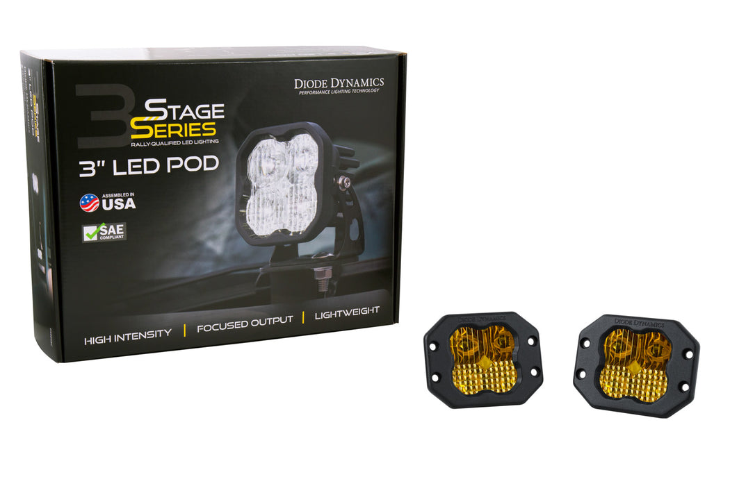 Diode Dynamics DD6926P SS3 Sport ABL Yellow Combo Flush Pair Diode Dynamics - Truck Part Superstore