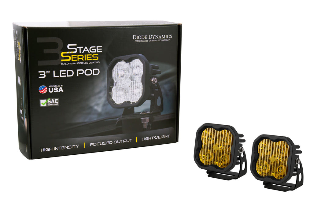Diode Dynamics DD6960P SS3 Sport ABL Yellow SAE Fog Angled Pair Diode Dynamics - Truck Part Superstore