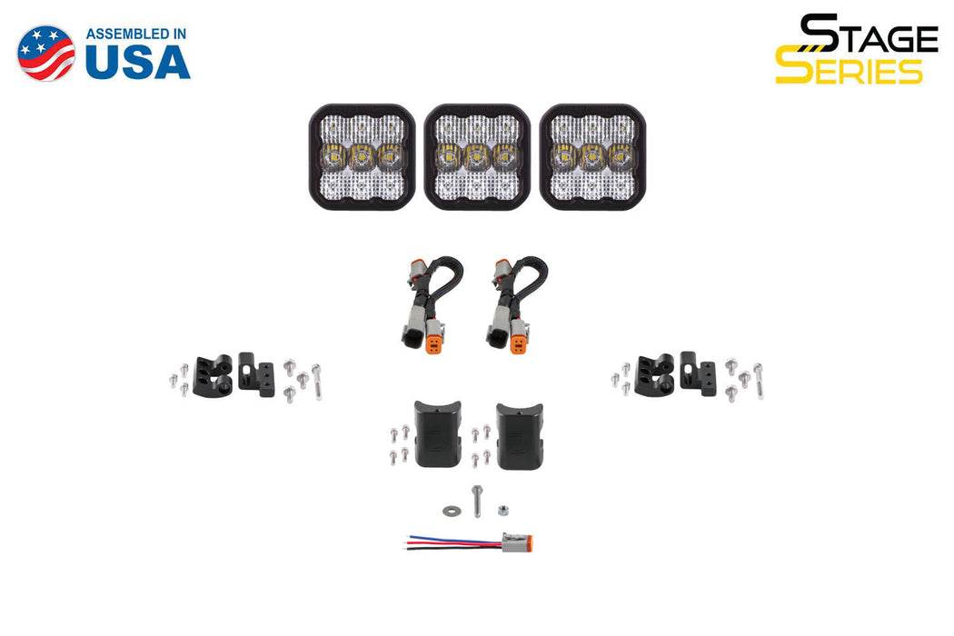 Diode Dynamics DD7204 SS5 Sport Universal CrossLink 3-Pod Lightbar White Driving Diode Dynamics - Truck Part Superstore