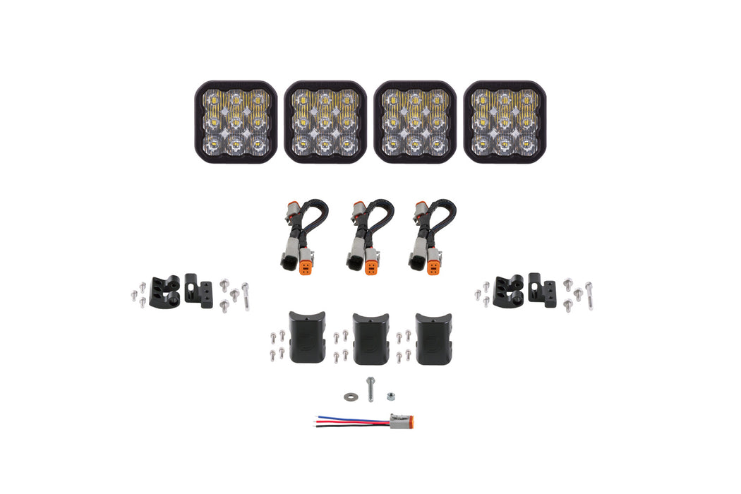 Diode Dynamics DD7206 SS5 Sport Universal CrossLink 4-Pod Lightbar White Driving Diode Dynamics - Truck Part Superstore