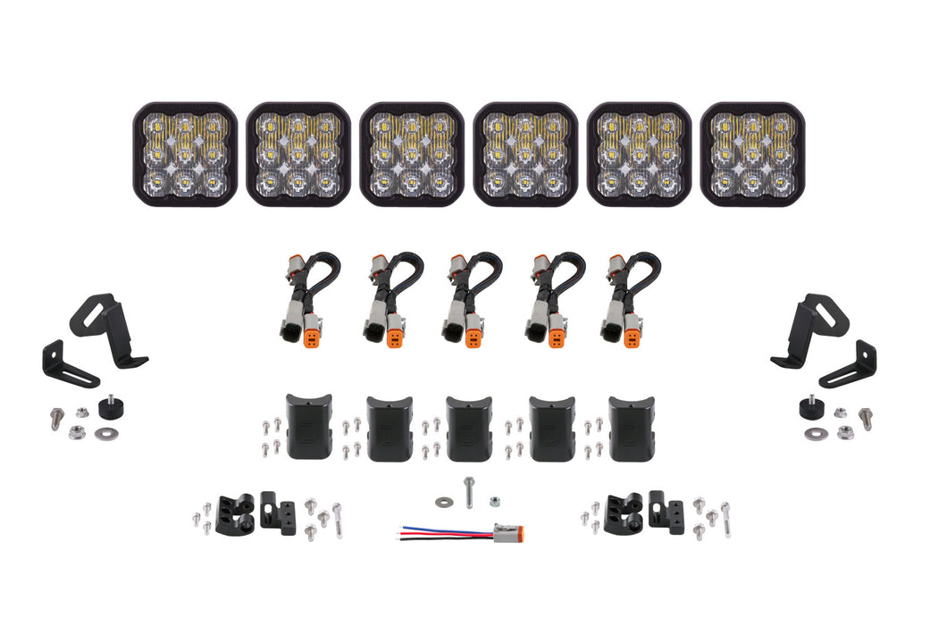 Diode Dynamics DD7210 SS5 Sport Universal CrossLink 6-Pod Lightbar White Driving Diode Dynamics - Truck Part Superstore