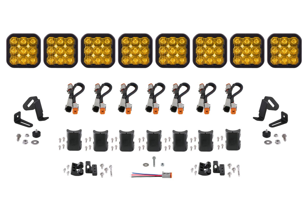 Diode Dynamics DD7215 SS5 Sport Universal CrossLink 8-Pod Lightbar Yellow Driving Diode Dynamics - Truck Part Superstore