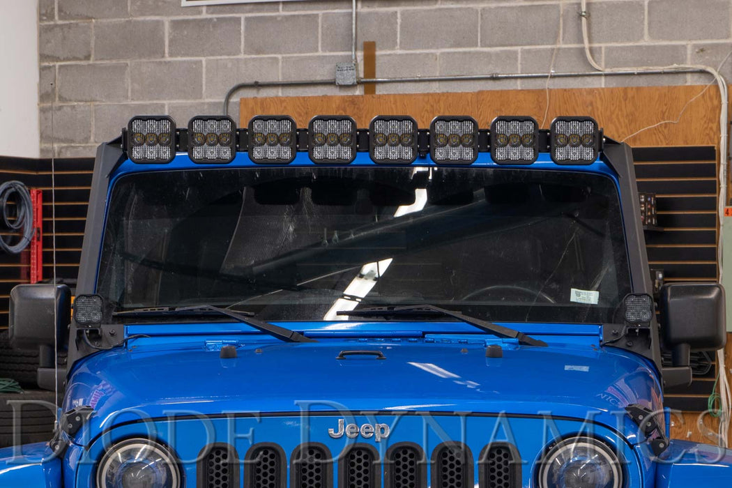 Diode Dynamics DD7224 Jeep JK SS5 Sport CrossLink Windshield White Combo Lightbar Kit Diode Dynamics - Truck Part Superstore