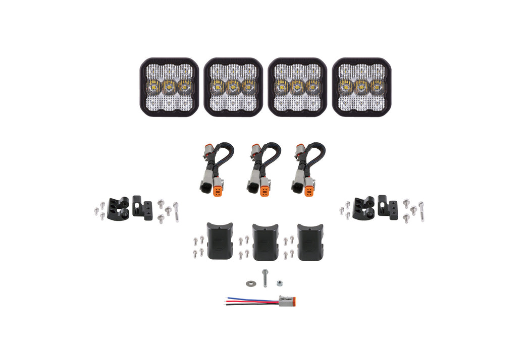 Diode Dynamics DD7240 SS5 Pro Universal CrossLink 4-Pod Lightbar White Combo Diode Dynamics - Truck Part Superstore