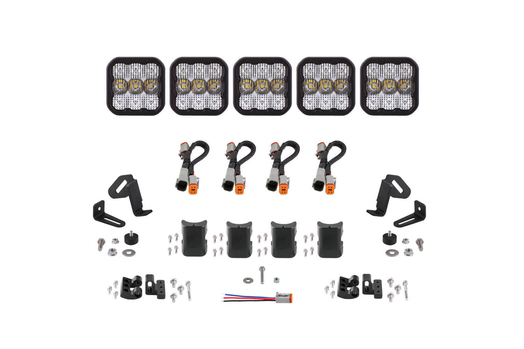 Diode Dynamics DD7242 SS5 Pro Universal CrossLink 5-Pod Lightbar White Combo Diode Dynamics - Truck Part Superstore