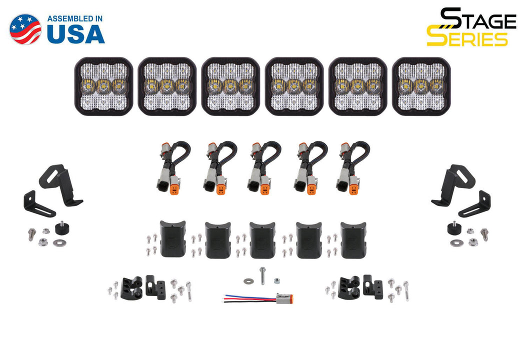 Diode Dynamics DD7245 SS5 Pro Universal CrossLink 6-Pod Lightbar Yellow Combo Diode Dynamics - Truck Part Superstore