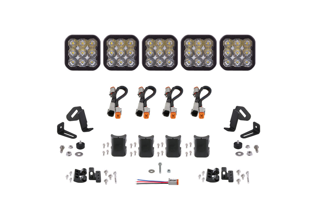 Diode Dynamics DD7254 SS5 Pro Universal CrossLink 5-Pod Lightbar White Driving Diode Dynamics - Truck Part Superstore