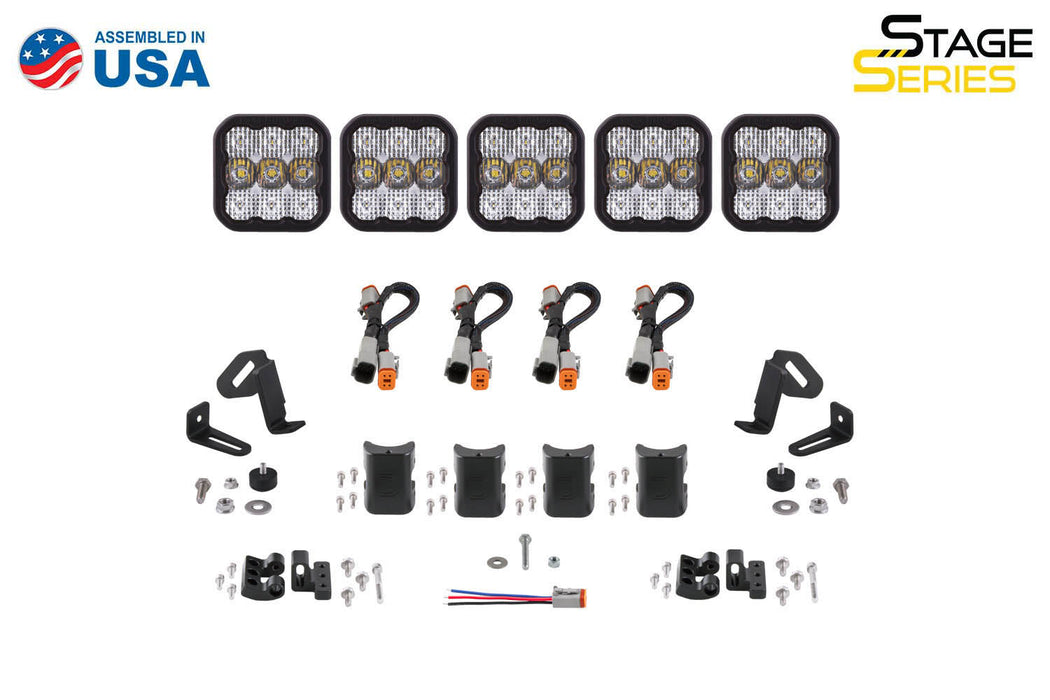 Diode Dynamics DD7255 SS5 Pro Universal CrossLink 5-Pod Lightbar Yellow Driving Diode Dynamics - Truck Part Superstore
