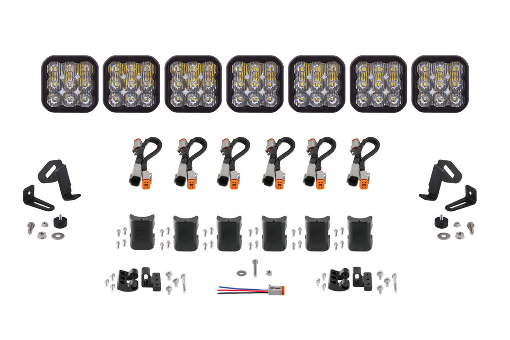 Diode Dynamics DD7258 SS5 Pro Universal CrossLink 7-Pod Lightbar White Driving Diode Dynamics - Truck Part Superstore