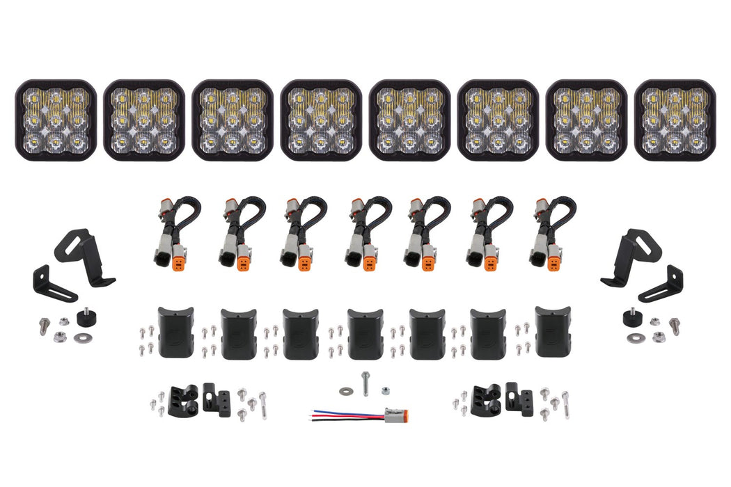 Diode Dynamics DD7260 SS5 Pro Universal CrossLink 8-Pod Lightbar White Driving Diode Dynamics - Truck Part Superstore