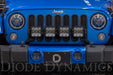 Diode Dynamics DD7272 Jeep JK SS5 4-Pod CrossLink Grille Lightbar Kit Pro White Combo Diode Dynamics - Truck Part Superstore