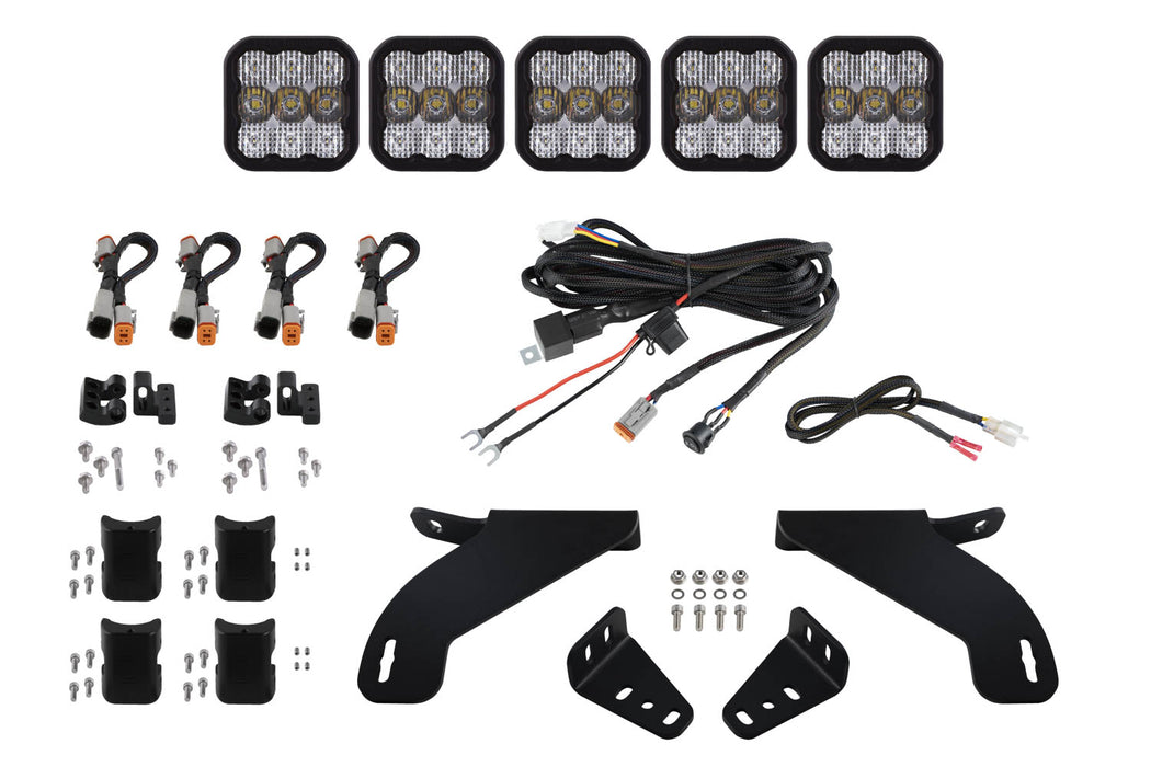 Diode Dynamics DD7317 SS5 Grille CrossLink Lightbar Kit for 2021-2022 Ford F-150, Sport White Combo Diode Dynamics - Truck Part Superstore