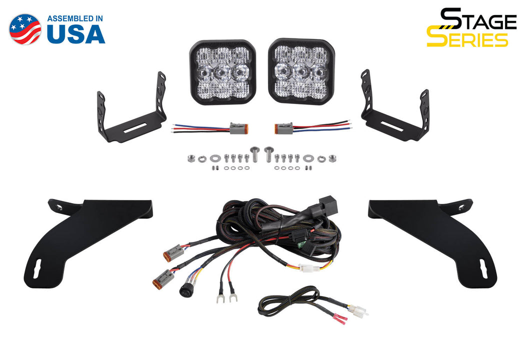 Diode Dynamics DD7330 SS5 Bumper LED Pod Light Kit for 2021-2022 Ford F-150, Pro White Combo Diode Dynamics - Truck Part Superstore