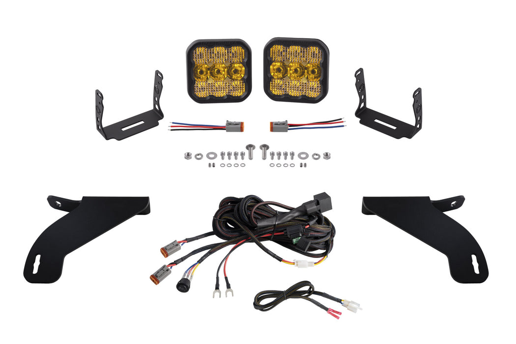 Diode Dynamics DD7331 SS5 Bumper LED Pod Light Kit for 2021-2022 Ford F-150, Pro Yellow Combo Diode Dynamics - Truck Part Superstore