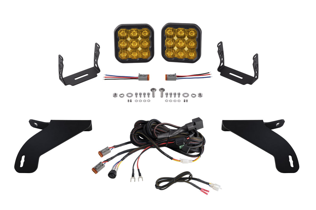 Diode Dynamics DD7333 SS5 Bumper LED Pod Light Kit for 2021-2022 Ford F-150, Pro Yellow Driving Diode Dynamics - Truck Part Superstore