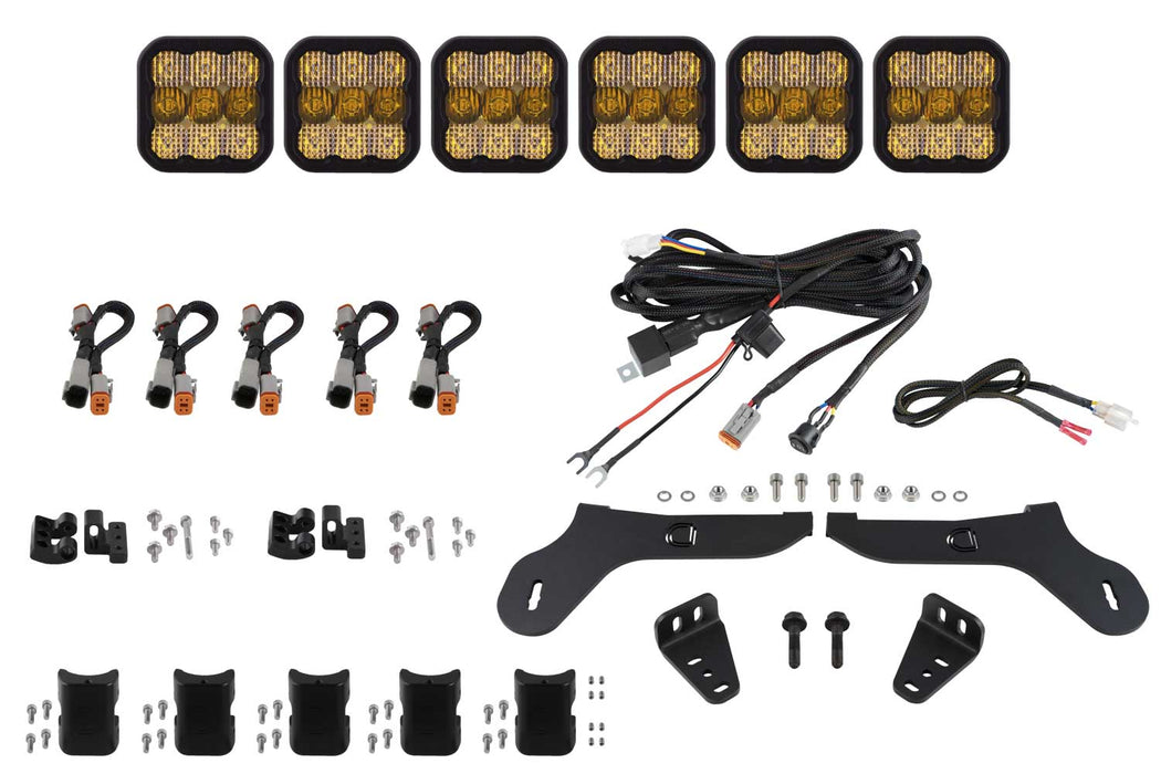 Diode Dynamics DD7336 SS5 Grille CrossLink Lightbar Kit for 2017-2020 Ford Raptor Sport Yellow Combo Diode Dynamics - Truck Part Superstore