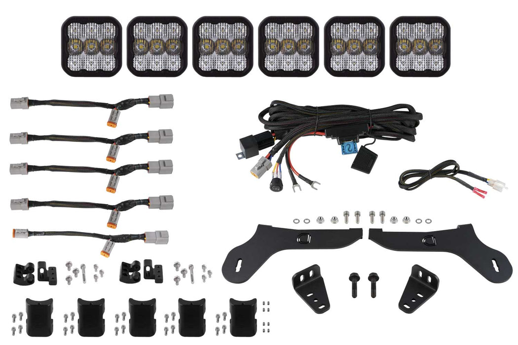 Diode Dynamics DD7337 SS5 Grille CrossLink Lightbar Kit for 2017-2020 Ford Raptor Pro White Combo Diode Dynamics - Truck Part Superstore