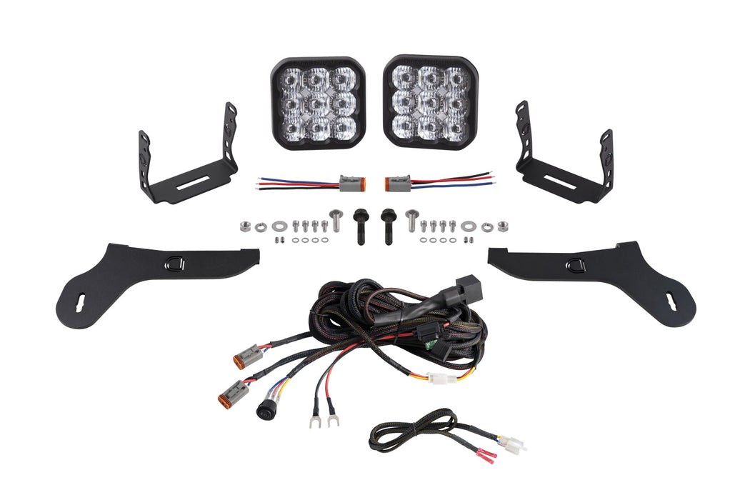 Diode Dynamics DD7346 SS5 Bumper LED Pod Light Kit for 2017-2020 Ford Raptor Sport White Driving Diode Dynamics - Truck Part Superstore