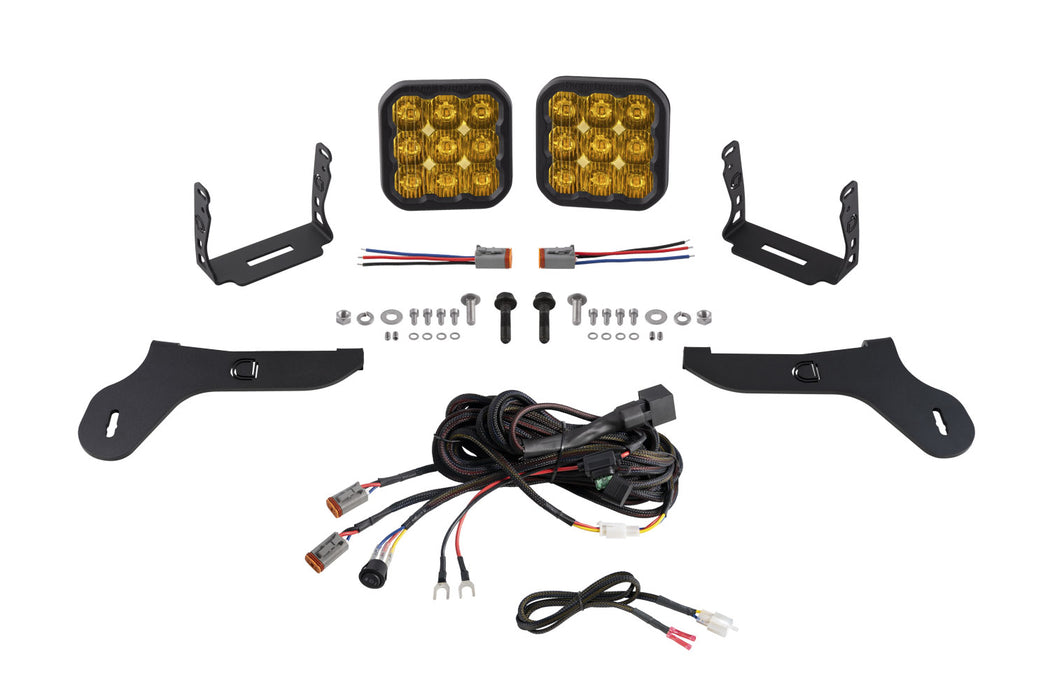 Diode Dynamics DD7347 SS5 Bumper LED Pod Light Kit for 2017-2020 Ford Raptor Sport Yellow Driving Diode Dynamics - Truck Part Superstore