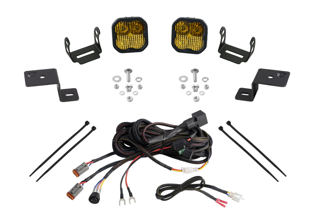 Diode Dynamics DD7372 Stage Series Backlit Ditch Light Kit for 2021-2022 Ford F-150, SS3 Pro Yellow Combo Diode Dynamics - Truck Part Superstore