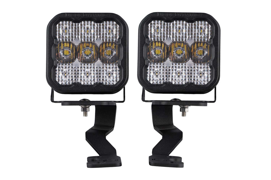 Diode Dynamics DD7397 Stage Series Ditch Light Kit for 2022 Toyota Tundra SS5 Sport Diode Dymanics White Combo Diode Dymanics - Truck Part Superstore