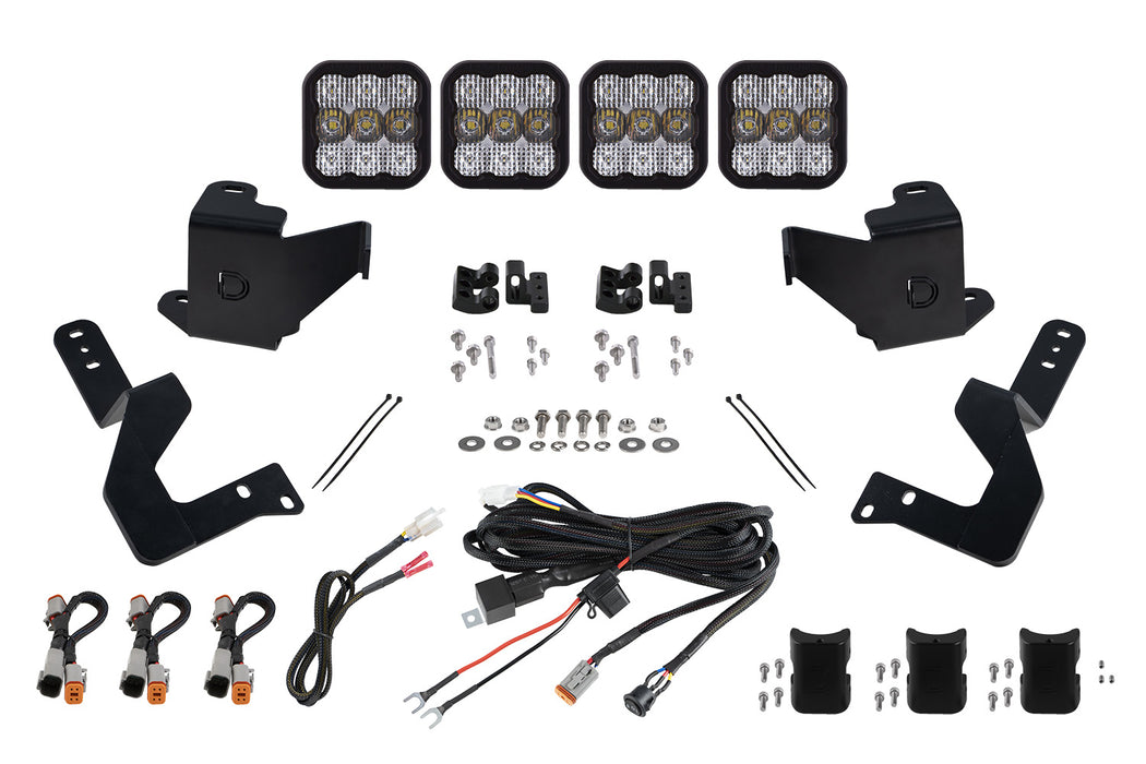 Diode Dynamics DD7407 SS5 Grille CrossLink Lightbar Kit for 2022 Toyota Tundra Sport White Combo Diode Dymanics - Truck Part Superstore