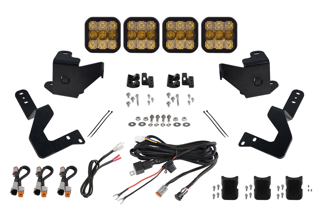 Diode Dynamics DD7408 SS5 Grille CrossLink Lightbar Kit for 2022 Toyota Tundra Sport Yellow Combo Diode Dymanics - Truck Part Superstore
