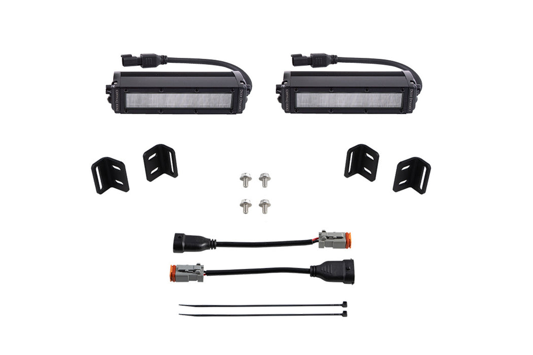 Diode Dynamics DD7418 SS6 LED Fog Light Kit for 2022 Toyota Tundra White Wide Diode Dymanics - Truck Part Superstore