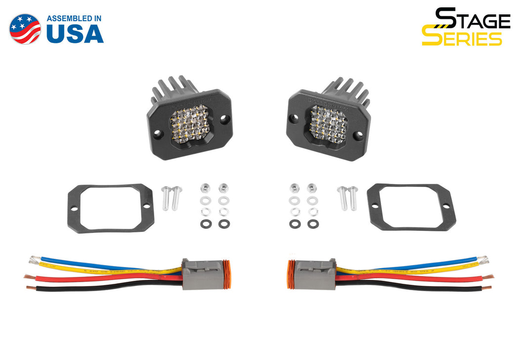 Diode Dynamics DD7427P Stage Series C1R White Flood Flush Mount LED Pod (pair) Diode Dynamics - Truck Part Superstore