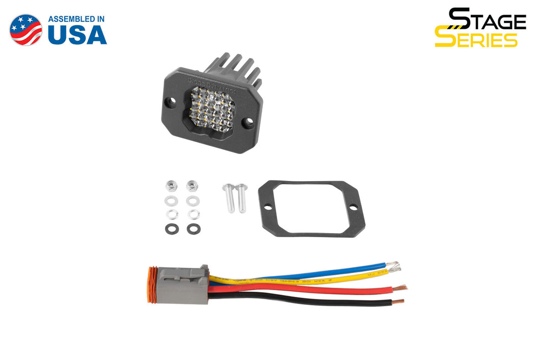 Diode Dynamics DD7427S Stage Series C1R White Flood Flush Mount LED Pod (one) Diode Dynamics - Truck Part Superstore