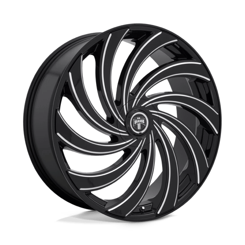 DUB 1PC S239249022+15 S239 24X9 5X115/120 GL-BLK-MIL 15MM - Truck Part Superstore