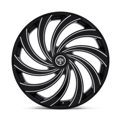 DUB 1PC S239249022+15 S239 24X9 5X115/120 GL-BLK-MIL 15MM - Truck Part Superstore